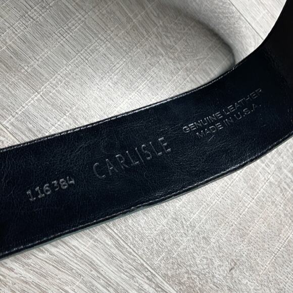 CARLISLE Brown Embossed 100% Genuine Leather Belt Size Medium main image 7